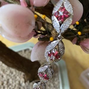 Vintage 925 blood ruby bracelet